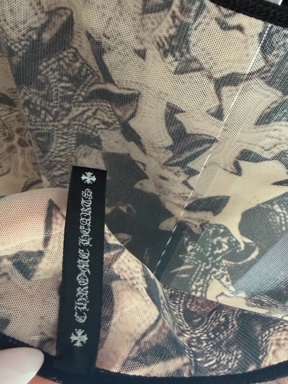 New Chrome Hearts Black Mesh Mini Dress - Picture 10 of 10